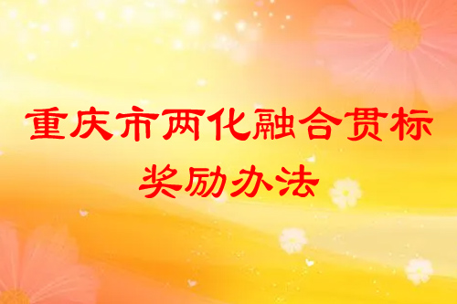 重庆市两化融合贯标奖励办法
