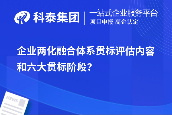 企业两化融合体系贯标评估内容和六大贯标阶段?