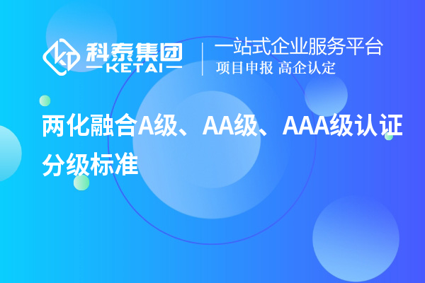 两化融合A级、AA级、AAA级认证分级标准