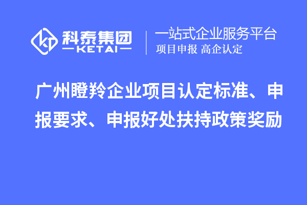 广州瞪羚企业项目认定标准、申报要求、申报好处扶持政策奖励