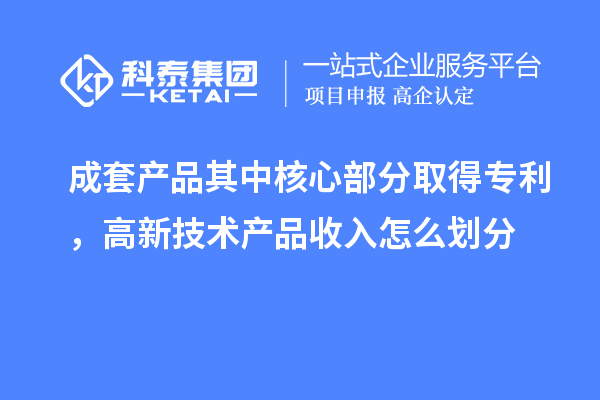 成套产品其中核心部分取得专利，高新技术产品收入怎么划分