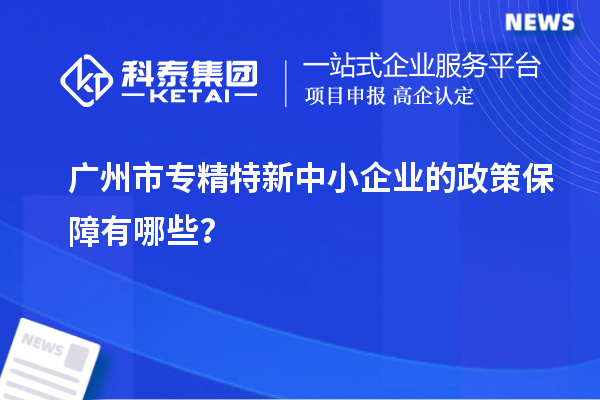 广州市专精特新中小企业的政策保障有哪些？