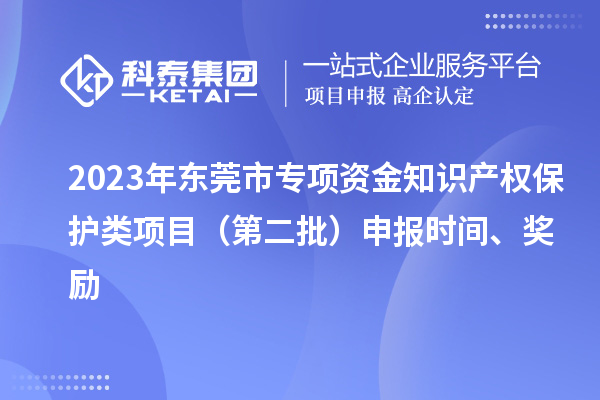 2023年东莞市专项资金知识产权?；だ嘞钅浚ǖ诙┥瓯ㄊ奔?、奖励