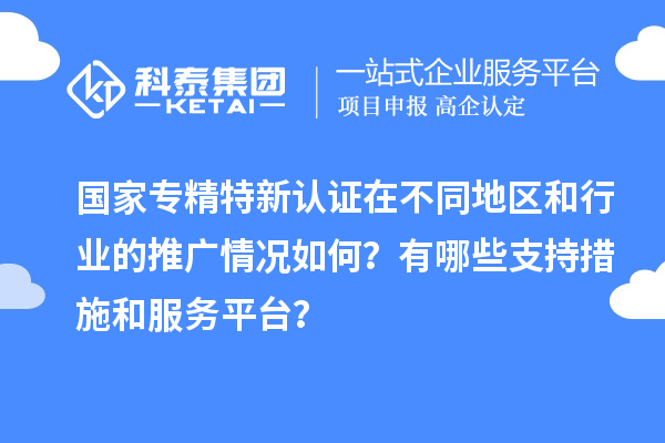 国家专精特新认证在不同地区和行业的推广情况如何？有哪些支持措施和服务平台？