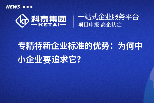 专精特新企业标准的优势:为何中小企业要追求它?