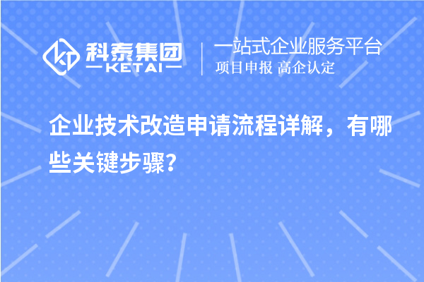 企业技术改造申请流程详解，有哪些关键步骤？
