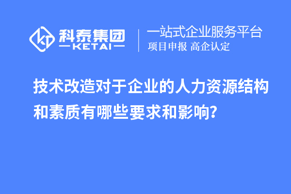 技术改造对于企业的人力资源结构和素质有哪些要求和影响？