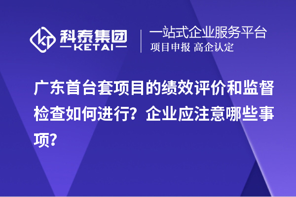 广东首台套项目的绩效评价和监督检查如何进行？企业应注意哪些事项？