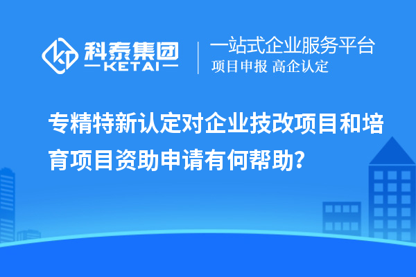 专精特新认定对企业<a href=http://m.1ys1w.cn/fuwu/jishugaizao.html target=_blank class=infotextkey>技改</a>项目和培育项目资助申请有何帮助?