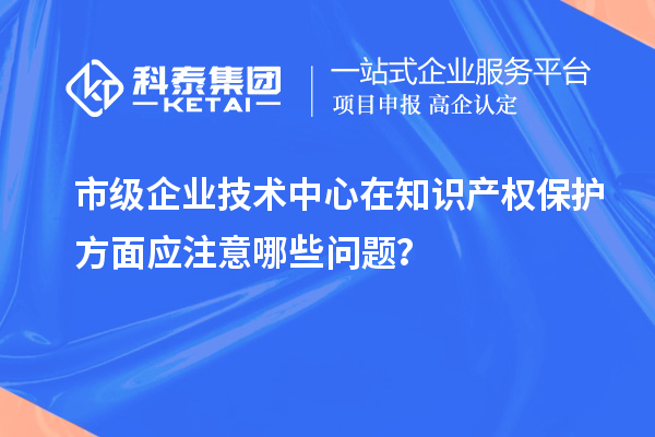 知识产权管理:市级企业技术中心的注意事项
