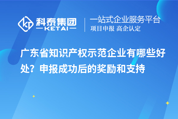 广东省知识产权示范企业有哪些好处？申报成功后的奖励和支持