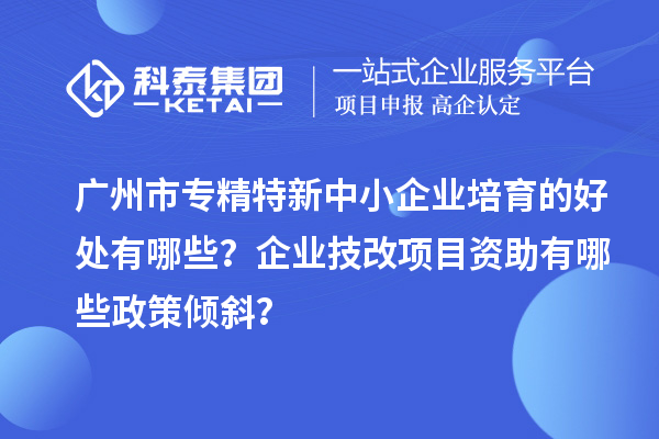 广州市专精特新中小企业培育的好处有哪些？企业<a href=http://m.1ys1w.cn/fuwu/jishugaizao.html target=_blank class=infotextkey>技改</a>项目资助有哪些政策倾斜？