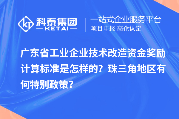 广东省工业企业技术改造资金奖励计算标准是怎样的？珠三角地区有何特别政策？
