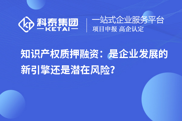 知识产权质押融资：是企业发展的新引擎还是潜在风险？