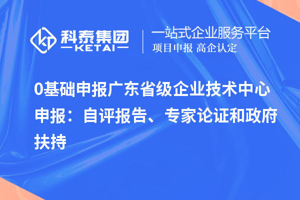 0基础申报广东省级企业技术中心申报：自评报告、专家论证和政府扶持