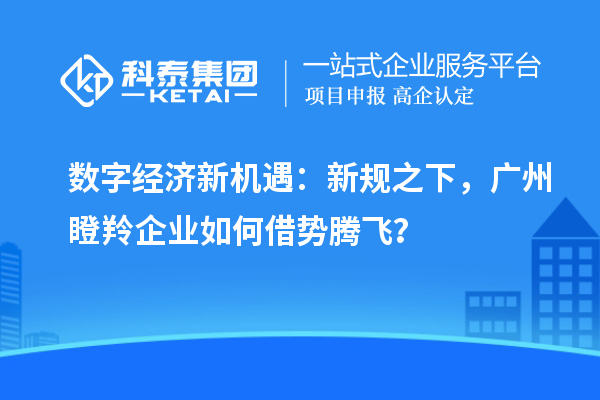 数字经济新机遇：新规之下，广州瞪羚企业如何借势腾飞？