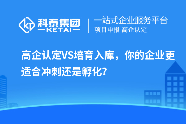 高企认定VS培育入库，你的企业更适合冲刺还是孵化？
