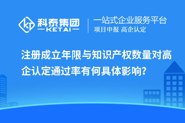 注册成立年限与知识产权数量对高企认定通过率有何具体影响?