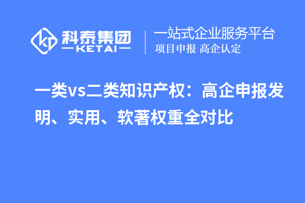 一类 vs 二类知识产权：高企申报发明、实用、软著权重全对比